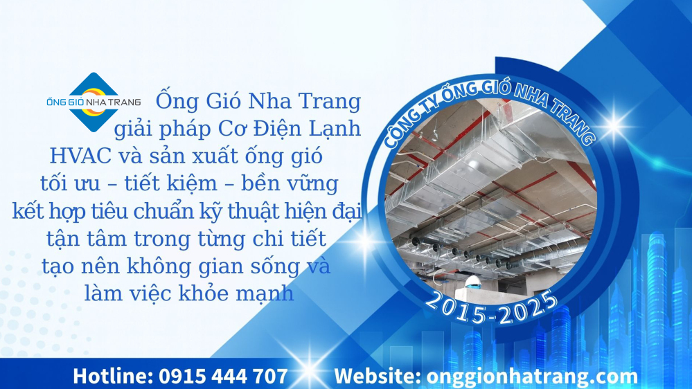 THIẾT KẾ & THI CÔNG HỆ THỐNG ĐIỀU HÒA KHÔNG KHÍ – THÔNG GIÓ TẠI KHÁNH HÒA VÀ NAM TRUNG BỘ