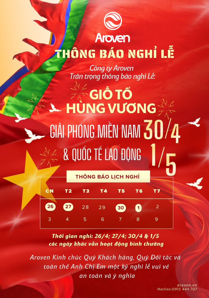 THÔNG BÁO NGHỈ LỄ