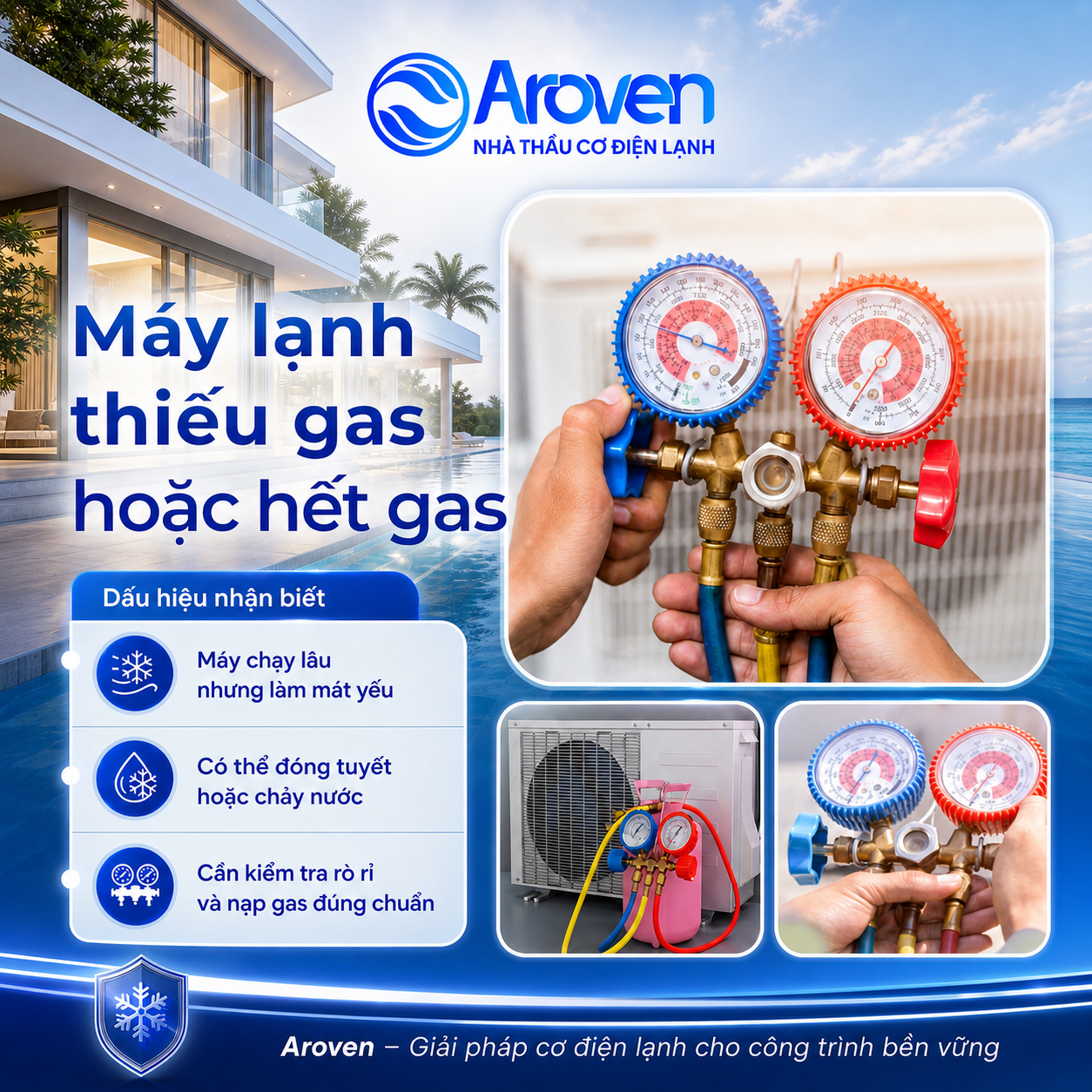 Aroven gas máy lạnh