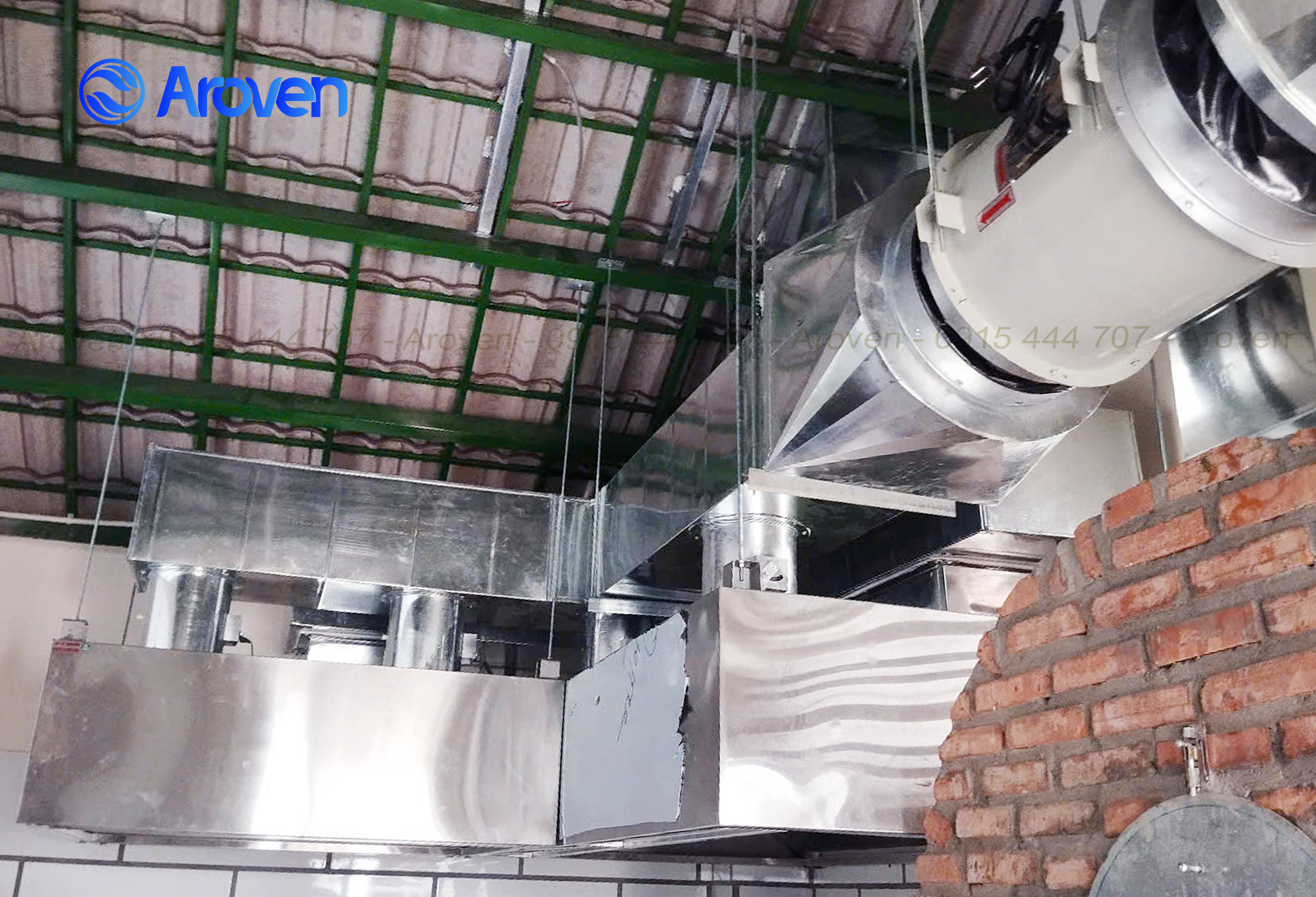 Aroven - tư vấn, thiết kế, sản xuất và thi công hệ thống hút mùi bếp