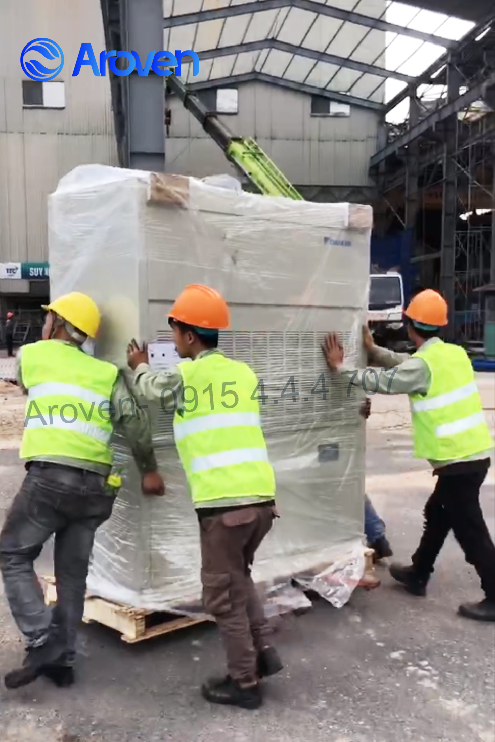 Aroven - thi công điều hòa packaged nối ống gió, giải nhiệt nước